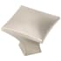 Hickory Hardware Twist Pack of (10) - 1-1/4 Inch Square Cabinet Knobs / Drawer Knobs Satin Nickel