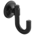Hickory Hardware Pack of 5 - Piper 2" Wide Modern Industrial Bathroom Bath Towel Robe Hooks Matte Black