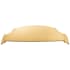 Hickory Hardware Veranda Pack of (10) 3 and 3-3/4 Inch Dual Center to Center Cup Cabinet Pull Brushed Golden Brass