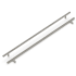 Hickory Hardware Pack of 5 - Bar Pulls 18-7/8 Inch Center to Center Smooth Round Bar Cabinet Handle / Drawer Bar Pulls Stainless Steel