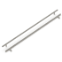 Hickory Hardware Bar Pulls 21-7/16 Inch Center to Center Smooth Round Bar Cabinet Handle / Drawer Bar Pull Stainless Steel