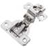 Hickory Hardware (10) Pairs - 1-3/8 Inch Overlay Concealed Euro Cabinet Door Hinge with 106 Degree Opening Angle and Self Close Function - Total 20 Polished Nickel