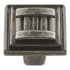 Hickory Hardware Sydney 1-1/16 Inch Square Cabinet Knob Black Nickel Vibed