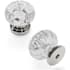 Hickory Hardware Crystal Palace 1-1/8"Vintage Crystal Style Acrylic Flower Round Cabinet Knob / Drawer Knob Polished Nickel