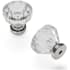 Hickory Hardware Crystal Palace 1-1/4" Faceted Farmhouse Acrylic Cabinet Knob / Drawer Knob Polished Nickel