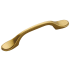 Hickory Hardware Pack of 25 - Conquest 3" Center to Center Traditional Arched Cabinet Handles / Drawer Pulls Lustre Brass