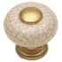 Hickory Hardware Tranquility 1 Inch Mushroom Cabinet Knob Vintage Brown Crackle