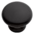 Hickory Hardware Modus 5/8 Inch Mushroom Cabinet Knob Matte Black