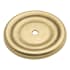 Hickory Hardware Traditional 1-7/8" Round Classic Cabinet Knob Backplate from the Manor House Collection Lancaster Hand Polished