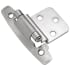 Hickory Hardware 3/8 Inch Inset Traditional Cabinet Door Hinge with 106 Degree Opening Angle - Pack of 50 Satin Silver Cloud