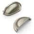 Hickory Hardware Williamsburg Pack of (10) - 3" Center to Center Classic Vintage Farmhouse Cabinet Cup Handles / Drawer Cup Pulls Stainless Steel