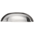 Hickory Hardware Pack of 5 - Cottage 3" Center to Center Traditional Farmhouse Cabinet Cup Pull / Drawer Cup Handle Satin Nickel