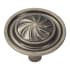 Hickory Hardware Roma 1-1/4 Inch Mushroom Cabinet Knob Black Nickel Vibed