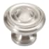 Hickory Hardware Cottage 1-1/4 Inch Mushroom Cabinet Knob Satin Nickel