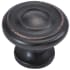 Hickory Hardware Pack of 10 - Cottage 1-1/4" Round Country Farmhouse Mushroom Cabinet Knobs / Drawer Knobs Vintage Bronze