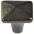 Hickory Hardware Pack of 10 - Carbonite 1-1/4" Rustic Industrial Lodge Square Cabinet Knobs / Drawer Knobs Black Iron