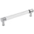 Hickory Hardware Pack of 10 - Midway 6-5/16"  Center to Center Modern Clear Acrylic Bar Cabinet Handles / Drawer Pulls Crysacrylic / Chrome