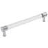 Hickory Hardware Pack of 10 - Midway 7-9/16" Center to Center Modern Clear Acrylic Bar Cabinet Handles / Drawer Bar Pulls Crysacrylic / Chrome