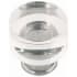 Hickory Hardware Midway Pack of (10) 1-1/4" Chic Acrylic Clear Round Button Cabinet Knobs / Drawer Knobs Crysacrylic / Satin Nickel