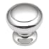 Hickory Hardware Eclipse 1-1/4 Inch Mushroom Cabinet Knob Chrome