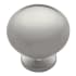 Hickory Hardware Vibra 1-1/4 Inch Mushroom Cabinet Knob Satin Chrome