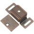 Hickory Hardware Pack of (25) - 2" Center to Center Zinc Magnetic Cabinet Catch Statuary Bronze
