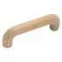 Hickory Hardware Natural Woodcraft 3-1/2 Inch Center to Center Unfinished Wood Cabinet Handle / Drawer Handle Unfinished Wood