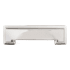 Hickory Hardware Studio 3 and 3-3/4" Dual Center to Center Square Block Cabinet Cup Pull / Drawer Cup Pull Polished Nickel