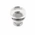 Hickory Hardware Midway 1" Chic Acrylic Clear Round Button Cabinet Knob / Drawer Knob Crysacrylic/Chrome