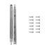 Hickory Hardware Full Pair - 1050 Series 24 Inch Full Extension Side Mount Ball Bearing Drawer Slide with 100lb Weight Capacity Cadmium