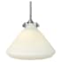 Hinkley Lighting 1 Light 9.75" Height Indoor Full Sized Pendant with Etched Opal Cone Shade from the Congress Collection Chrome