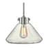 Hinkley Lighting 1 Light 9.75" Height Indoor Full Sized Pendant with Clear Cone Shade from the Congress Collection Chrome