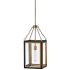 Hinkley Lighting Shaw 1 Light 10" Wide Mini Pendant Black / Heritage Brass