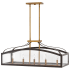 Linear Chandelier with Canopy - BZ