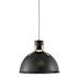 Hinkley Lighting Argo 1 Light 20" Wide Pendant with LED Bulb Included Satin Black / Lacquered Brass
