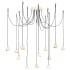 Hinkley Lighting Nula 12 Light 60" Wide Lisa McDennon Multi Light Pendant Shell White