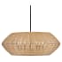Hinkley Lighting Luca 7 Light 36" Wide Lisa McDennon Pendant / Semi-Flush Ceiling Fixture with Woven Shade Black / Camel
