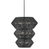 Hinkley Lighting Luca 10 Light 28" Wide Waterfall Chandelier with Woven Shade Black
