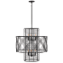 Chandelier with Canopy - BLK