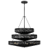 Chandelier with Canopy - BLK-BLK