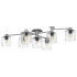 Hinkley Lighting Axel 7 Light 59" Wide Semi-Flush Ceiling Fixture Brushed Nickel