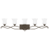 Hinkley Lighting Brooke 5 Light 41-1/2" Wide Bathroom Vanity Light with Etched Opal Glass Shades Olde Bronze