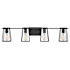 Hinkley Lighting Filmore 4 Light 34" Wide Bathroom Vanity Light Black