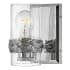 Hinkley Lighting Nevis 1 Light 4-1/2" Wide Bathroom Sconce with Seedy Glass Polished Nickel