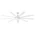 Hinkley Lighting Turbine 80" 9 Blade Smart LED Indoor / Outdoor Ceiling Fan with HIRO Control Chalk White / Chalk White