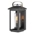 Hinkley Lighting Atwater Single Light 14" Tall Coastal Elements Outdoor Wall Sconce with Clear Seedy Glass Black