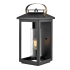 Hinkley Lighting Atwater Single Light 21" Tall Coastal Elements Outdoor Wall Sconce with Clear Seedy Glass Black