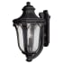 Hinkley Lighting 26.5" Height 3 Light Lantern Outdoor Wall Sconce from the Trafalgar Collection Museum Black