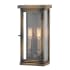 Hinkley Lighting Hamilton 2 Light 14-1/4" Tall Heritage Outdoor Wall Sconce with Clear Glass Dark Antique Brass
