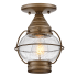 Hinkley Lighting Cape Cod 7" Wide Semi-Flush Outdoor Ceiling Fixture Burnished Bronze